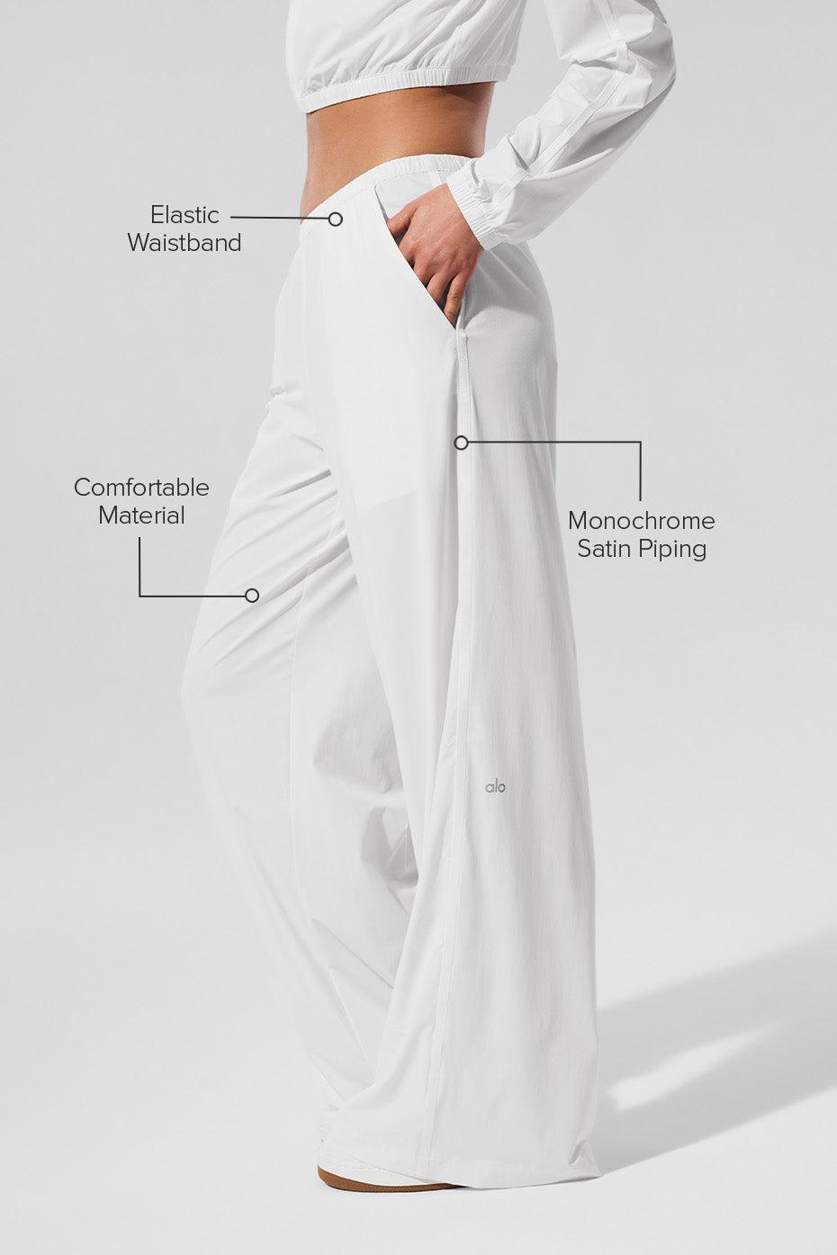Breezy Wide Leg Pant - White Product Image
