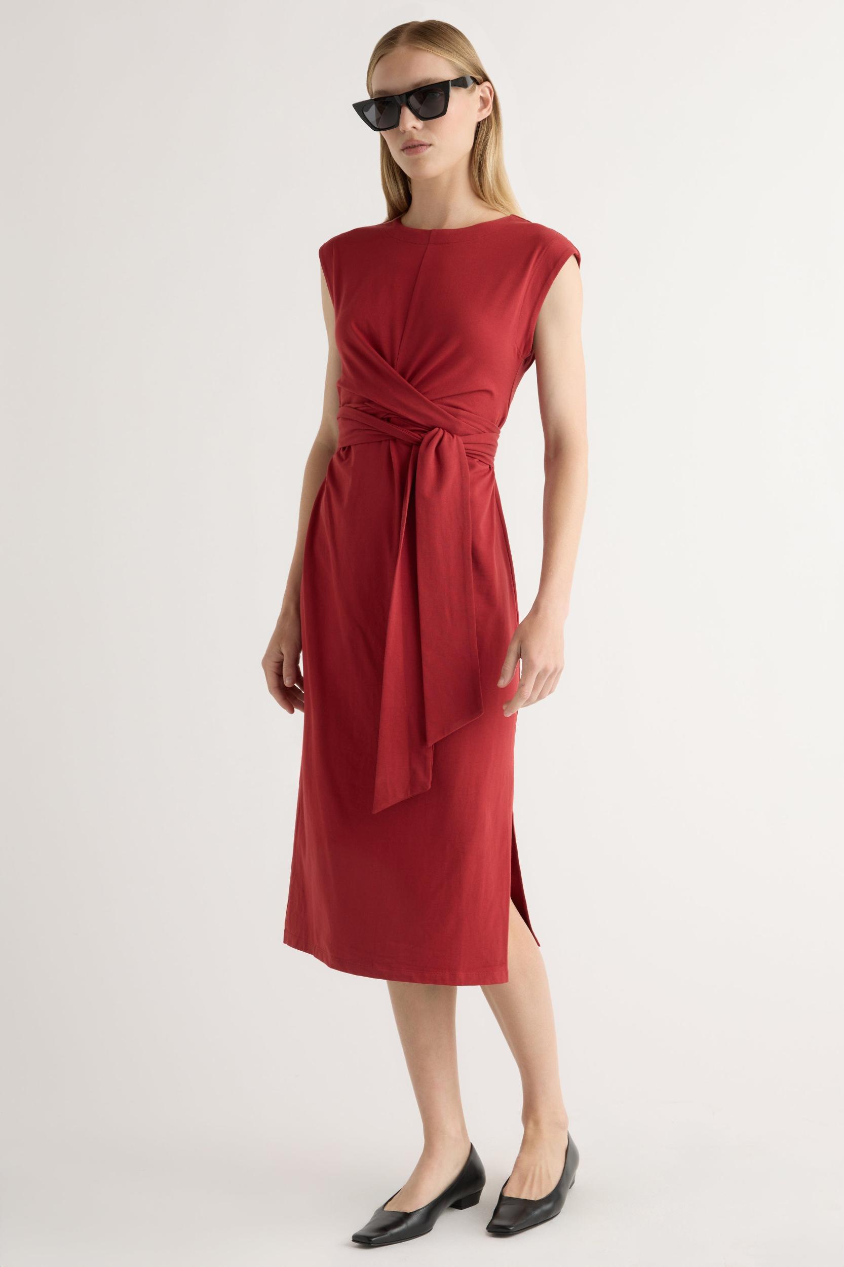 Fei Tie-Front Organic Cotton Dress Product Image