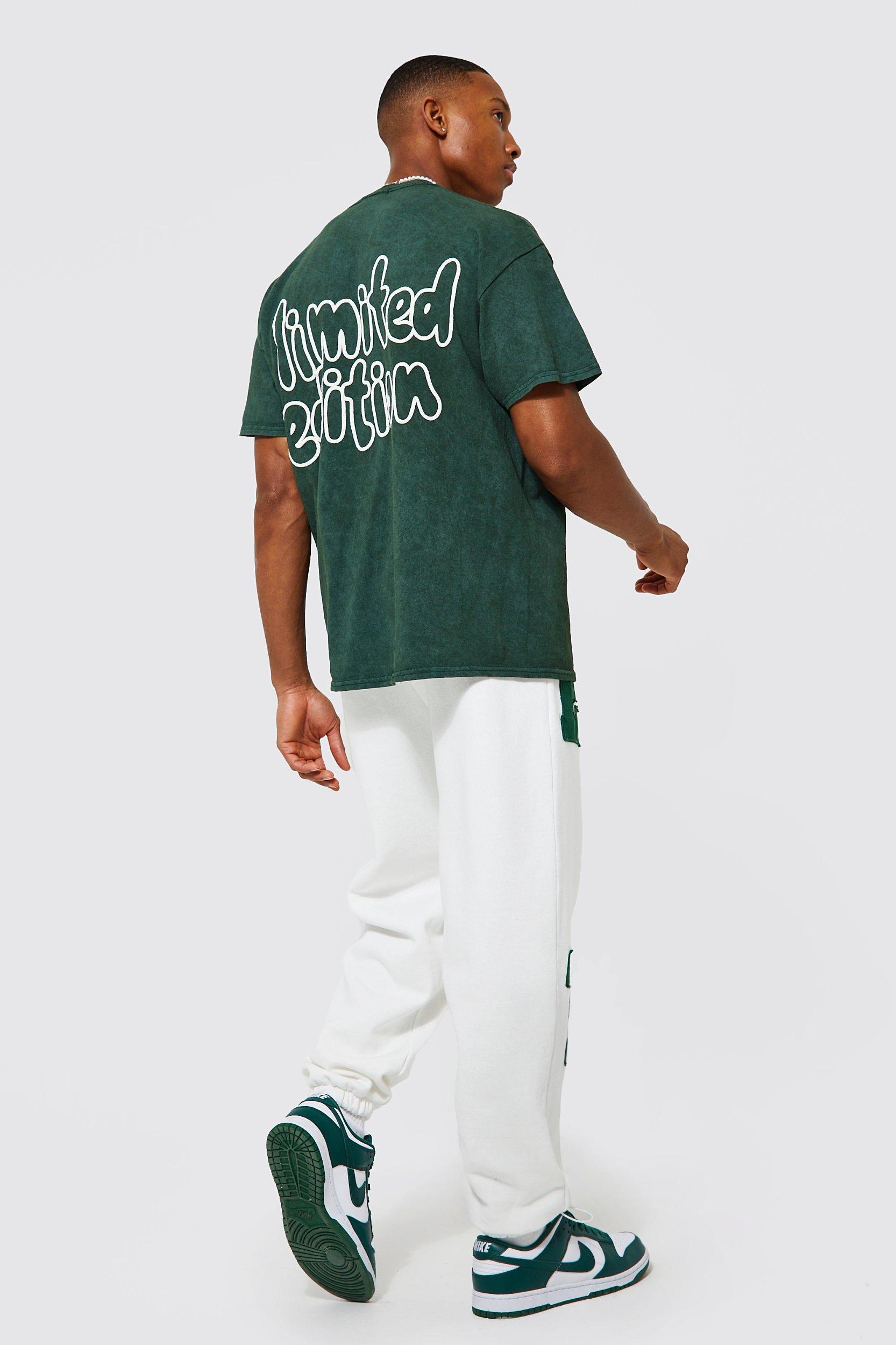 Oversized Limited Edition Acid Wash T-shirt | boohooMAN USA Product Image