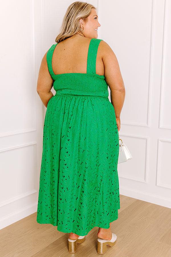 Charmed To Meet You Lace Midi Dress Curves Product Image