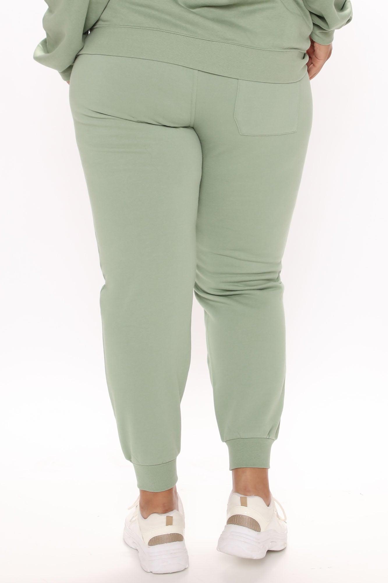 Stole Your Boyfriend's Oversized Jogger - Sage Product Image