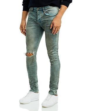 Mens Distressed Stretch-Skinny Jeans Product Image