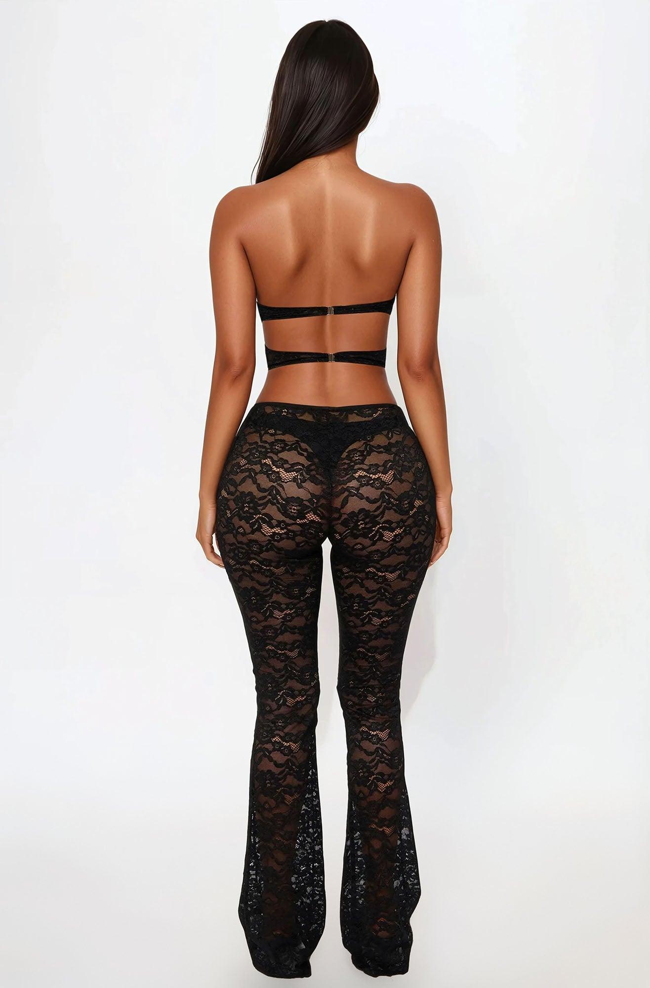 Art Of Seduction Lace Jumpsuit - Black Female Product Image