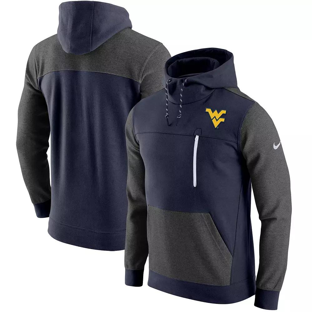 Men's Nike Navy West Virginia Mountaineers AV-15 2.0 Slim Fit Pullover Hoodie,  Product Image