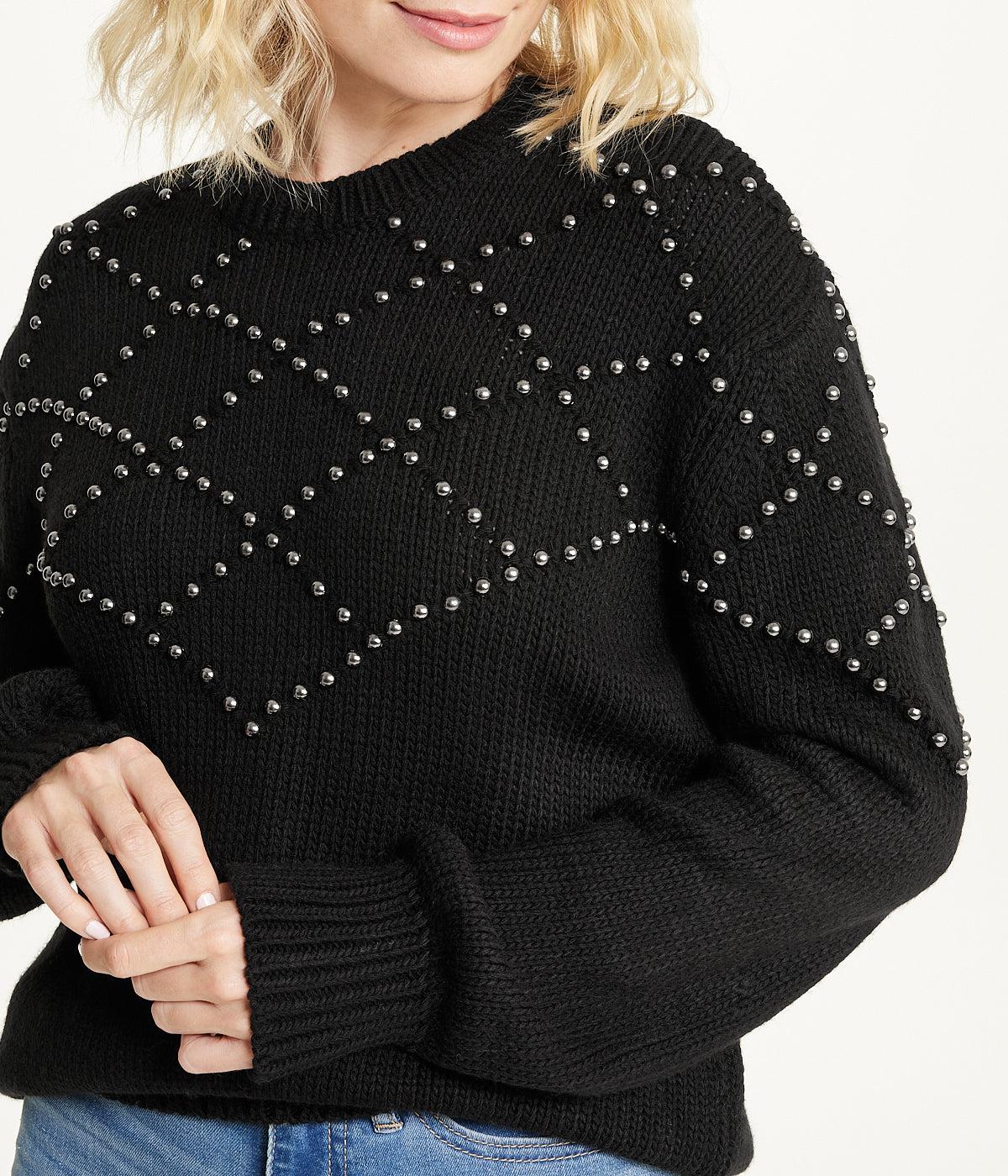 Embellished Pattern Pullover Product Image