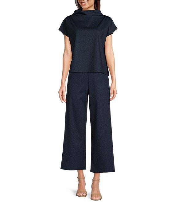 Jude Connally Lolly Jude Cloth Wrinkle Free Wide Leg Flat Front Cropped Pants Product Image