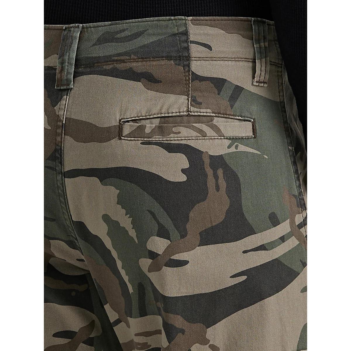 Wrangler® Men's Five Star Premium Relaxed Fit Flex Cargo Pant in Olive Drab Product Image