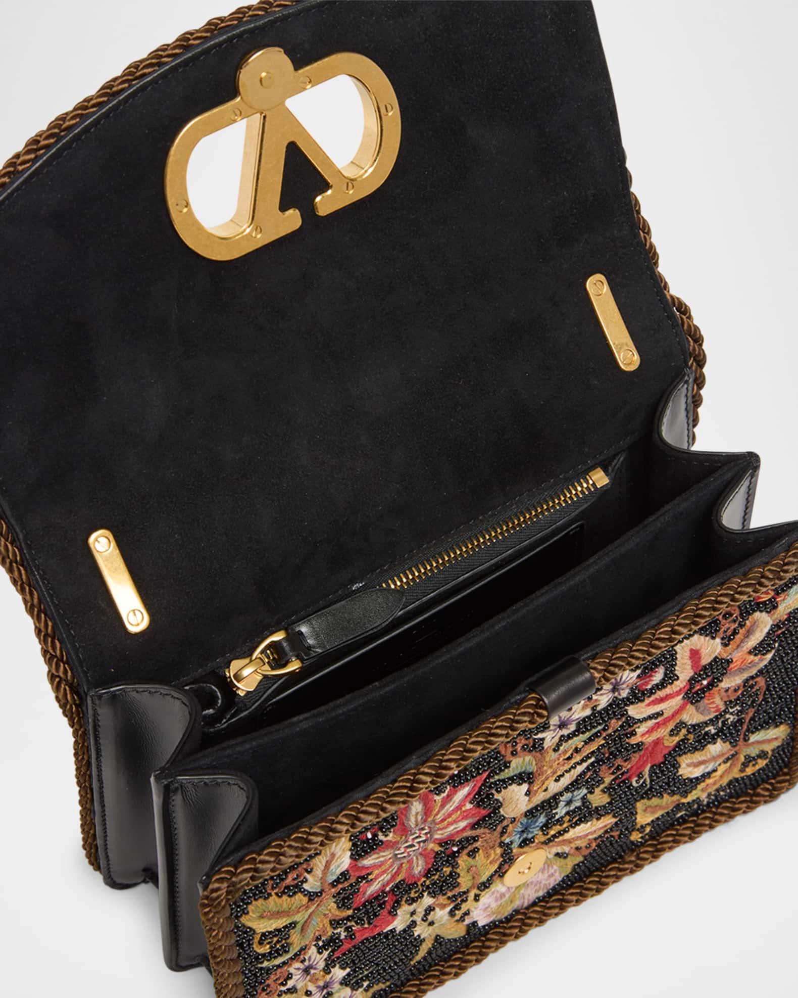 Vain Small VLOGO Floral Beaded Shoulder Bag Product Image