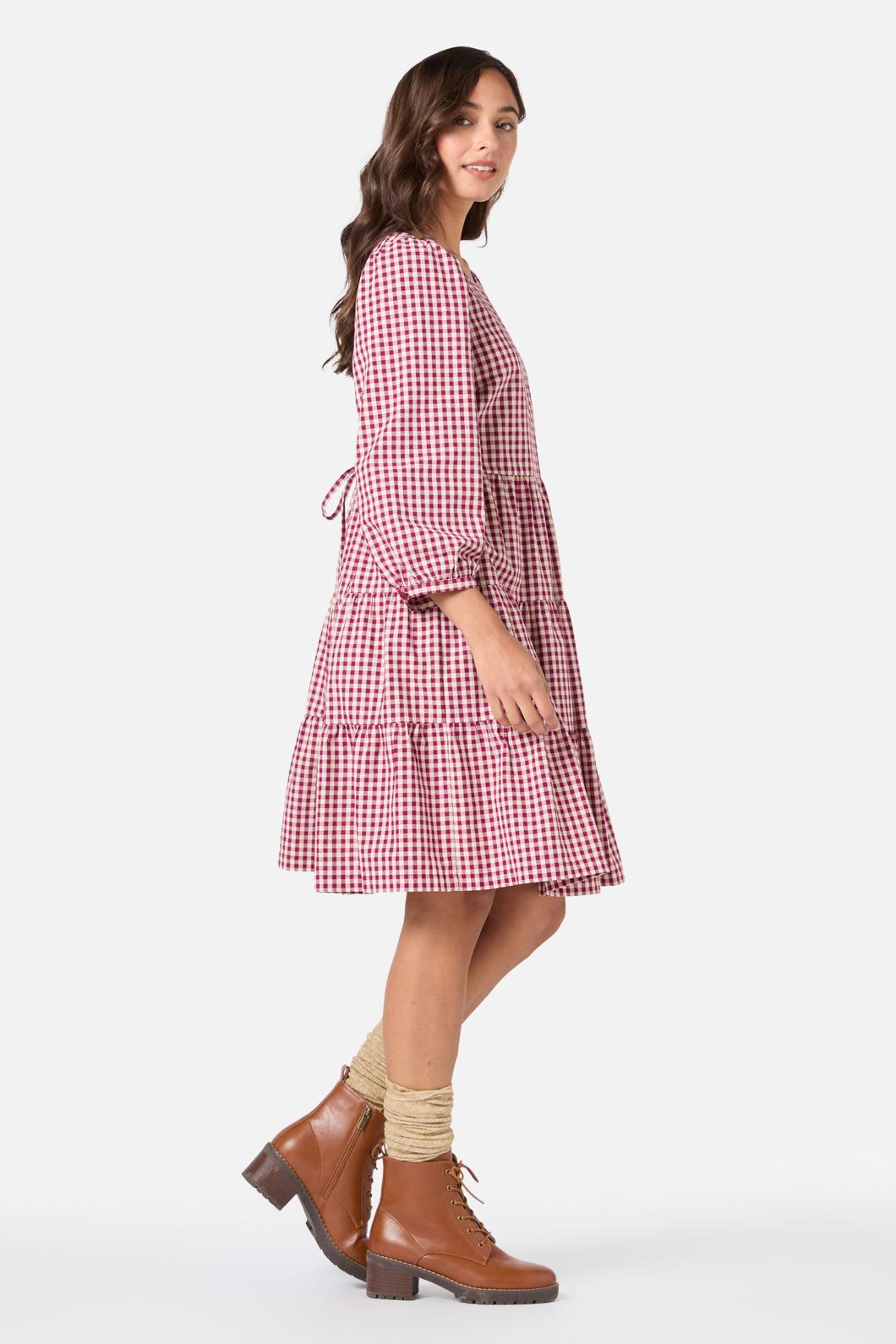 Renae Check Smock Dress Product Image
