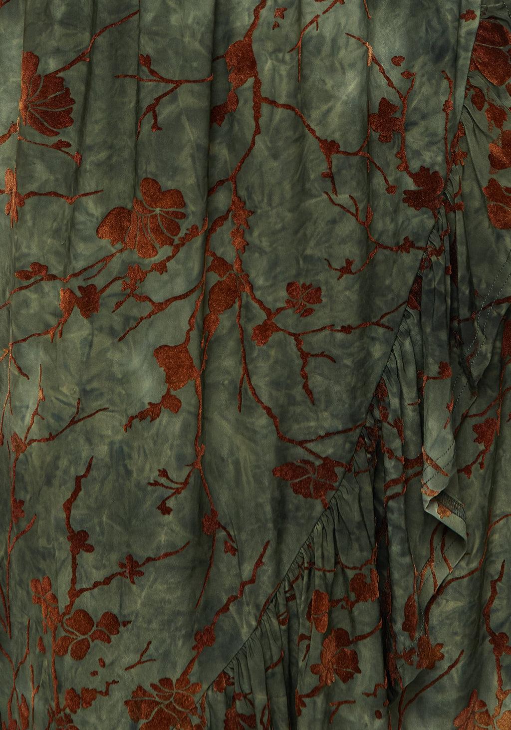 Witchfire Ruffle Midaxi Wrap Dress Product Image