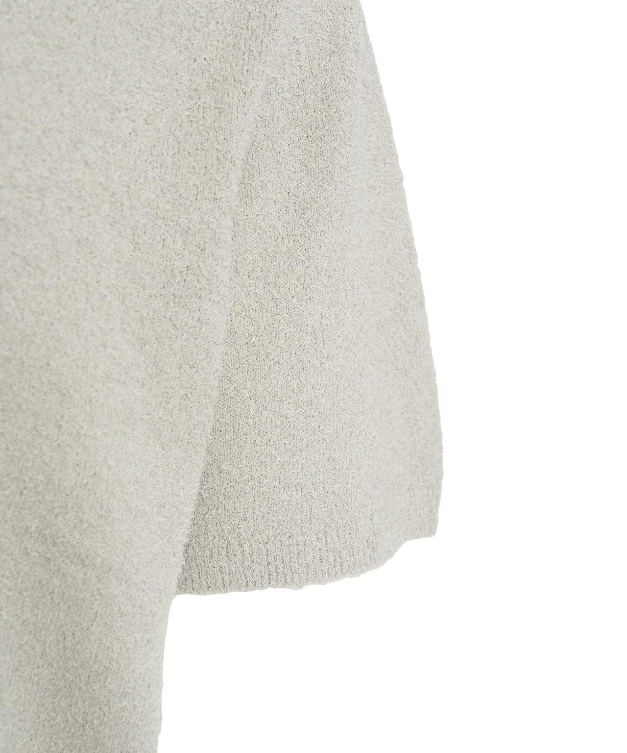 Boucle knit polo shirt Product Image