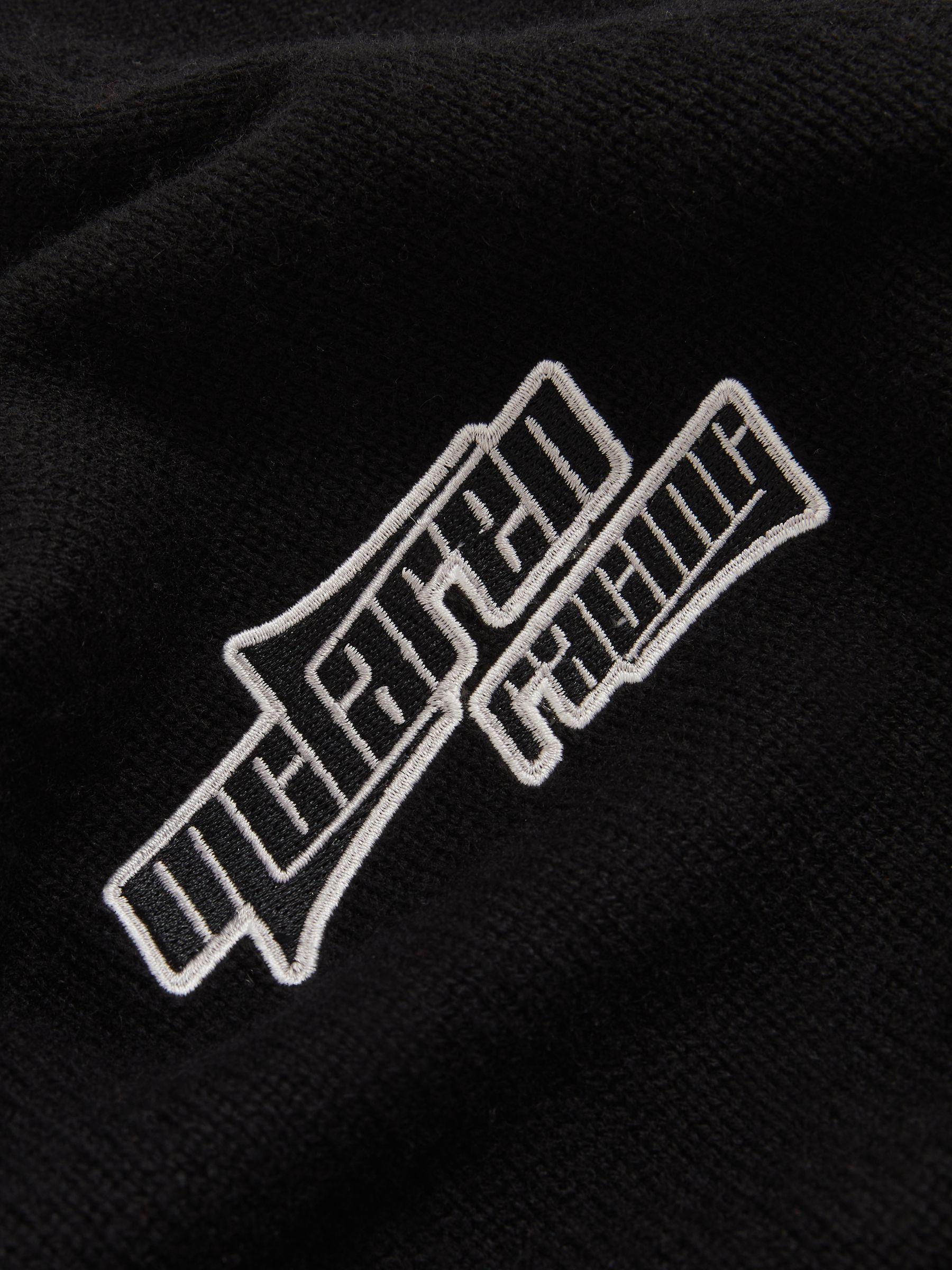 McLaren F1 Team Wool-Cashmere Varsity Cardigan in Black Product Image