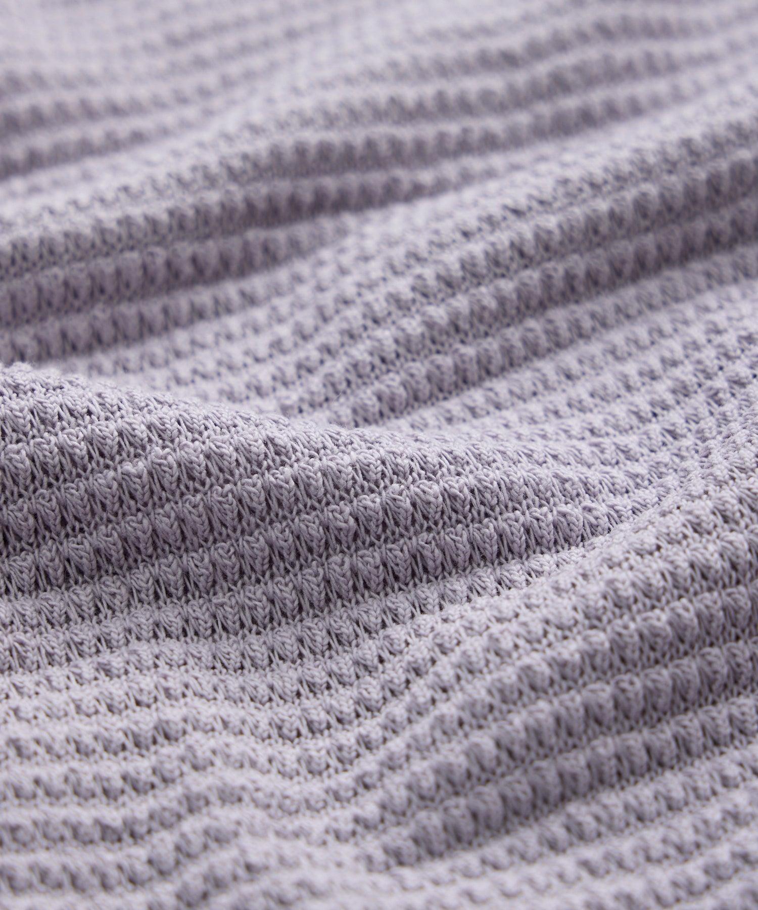 Textured Knit Polo Shirt Product Image