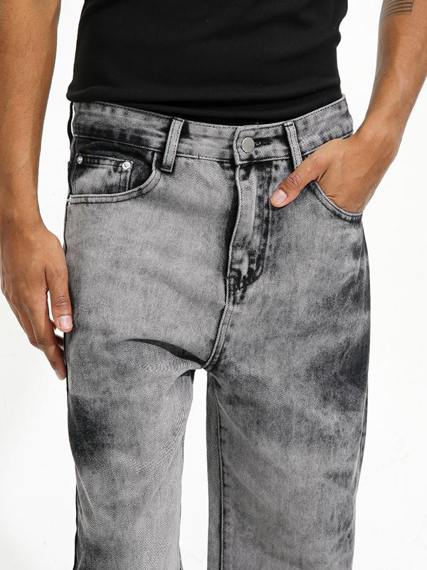 Men's Tie Dye Straight Leg Jeans Product Image