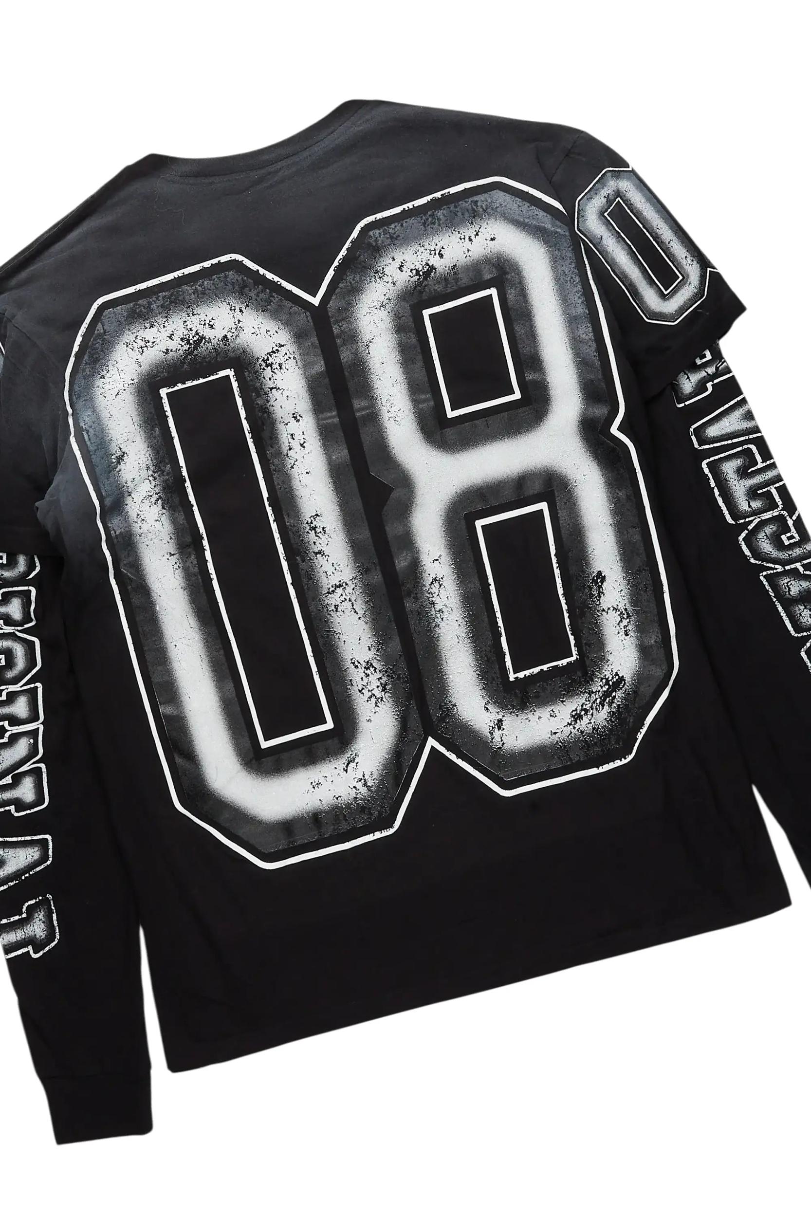 Lonzania Black/Grey Short Set Female Product Image