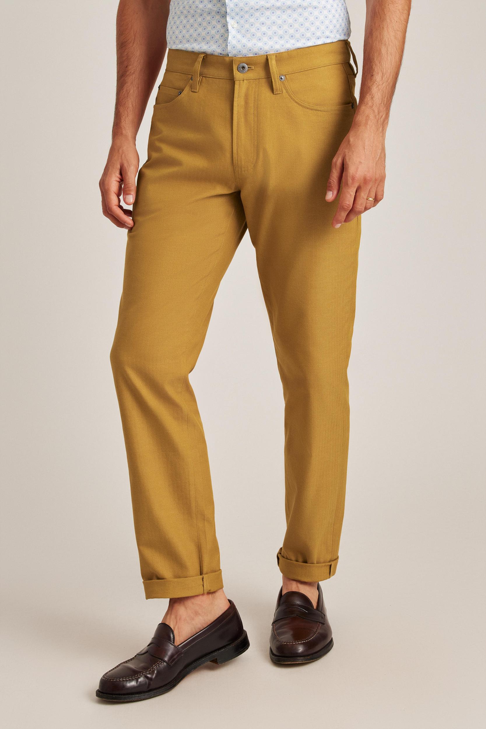 Herringbone 5-Pocket Pants Product Image