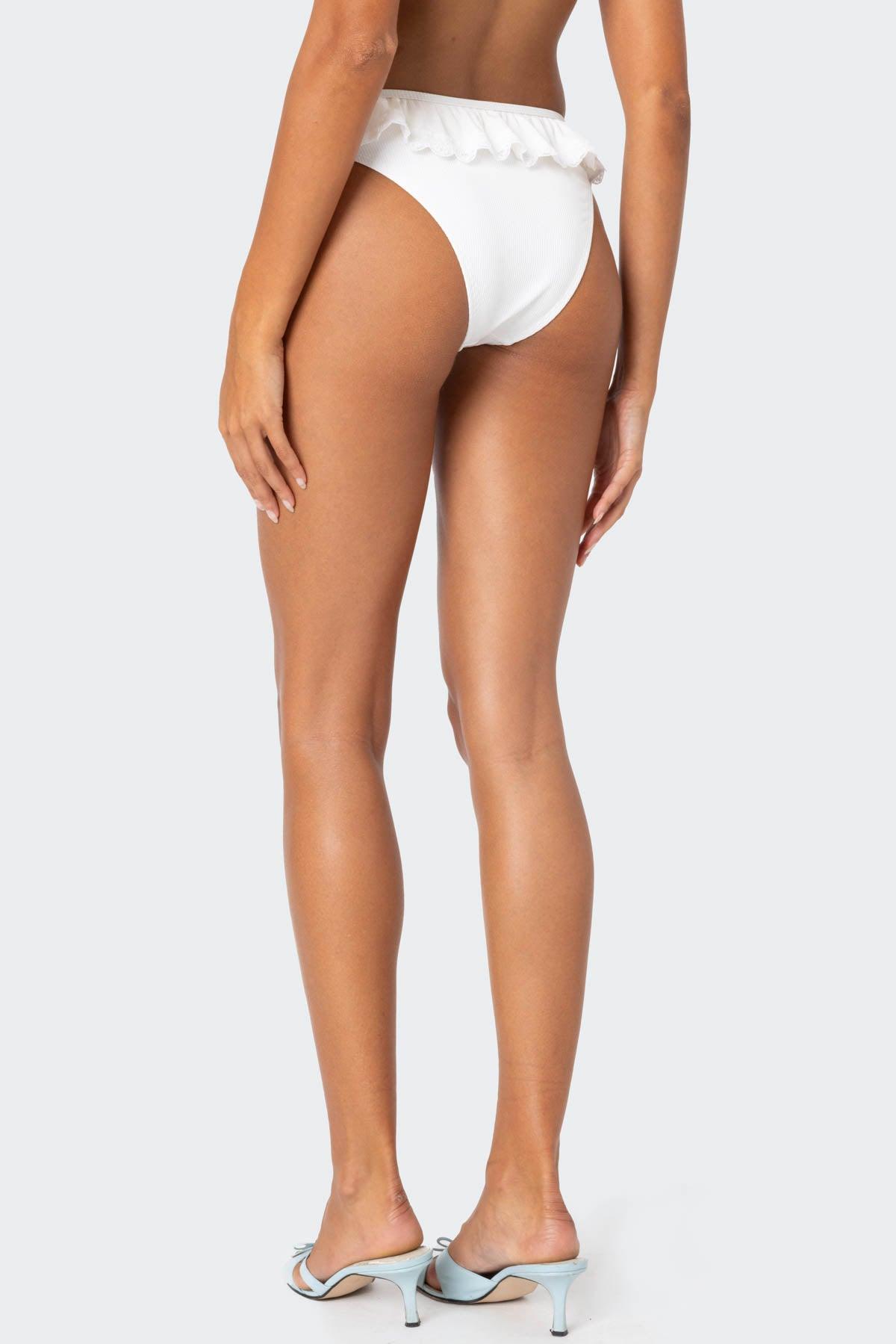 Lacey Ruffled Bikini Top Product Image