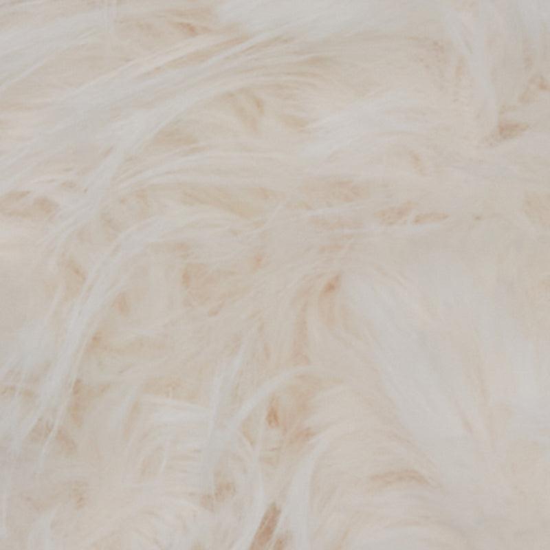Off The Shoulder Shaggy Faux Fur Wrap Shawl Female Product Image