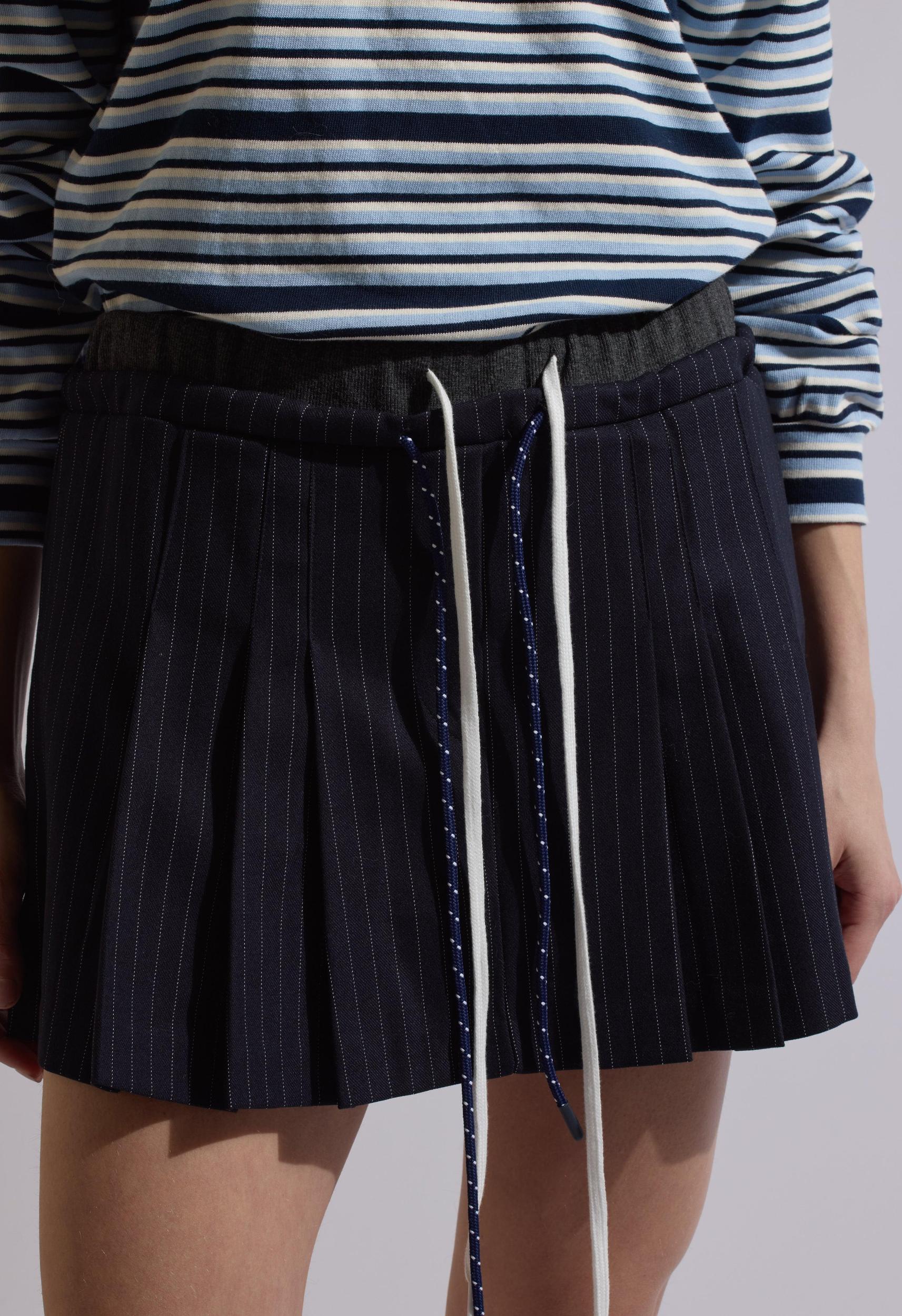 Stevie Striped Collared Long Sleeve Blue Product Image