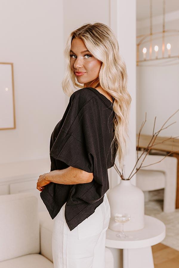 Simple Choice Shift Tee in Black Product Image