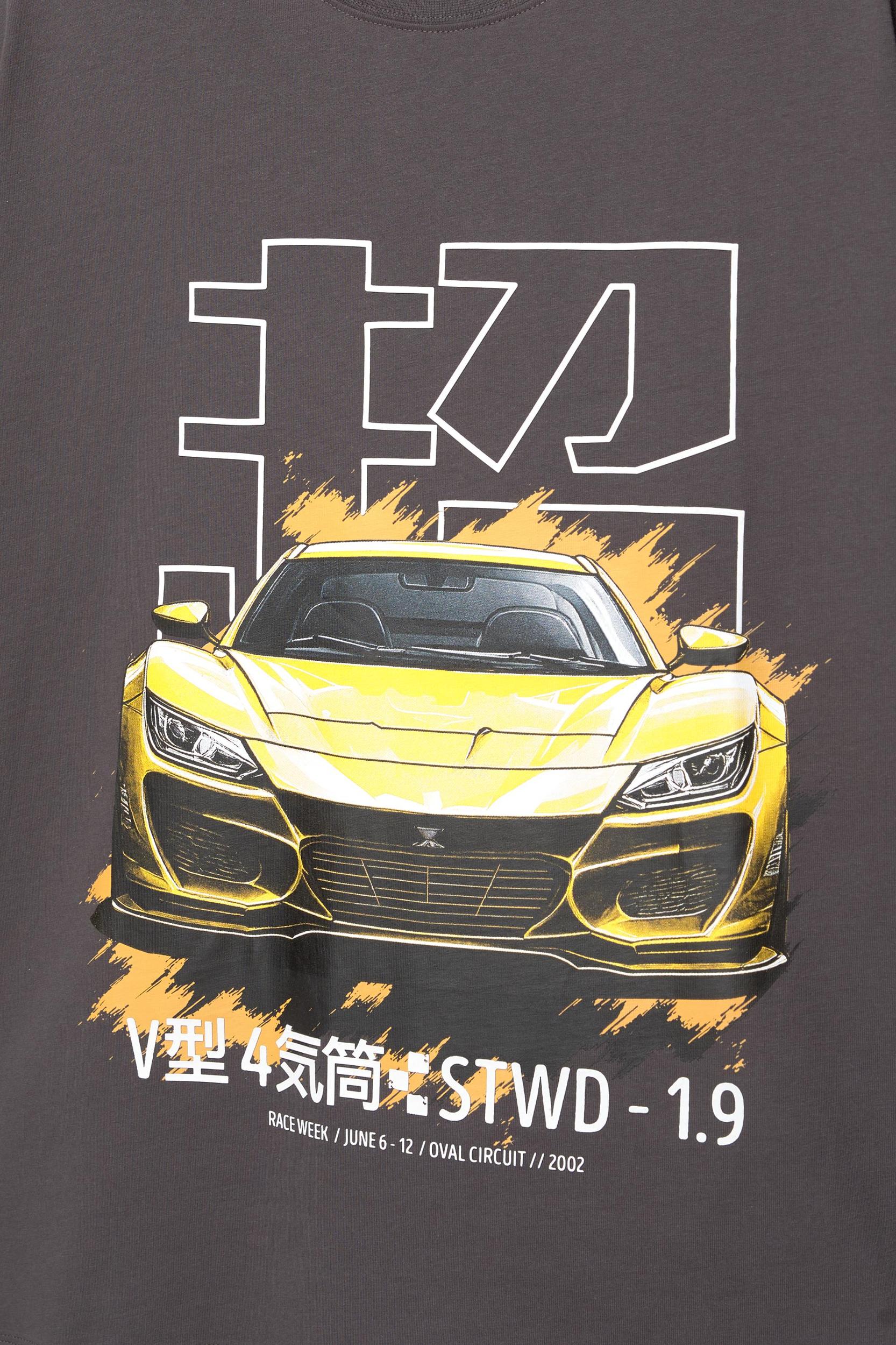 STWD yellow car T-shirt Product Image