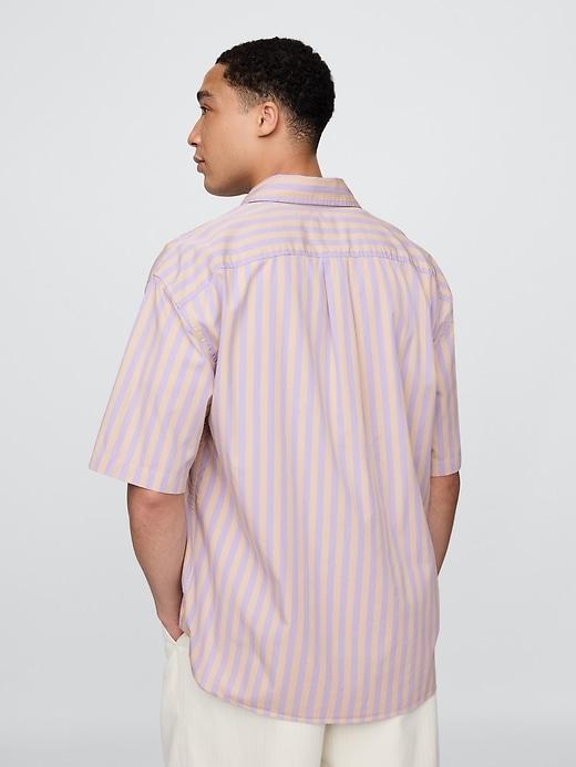 Organic Cotton Oversized Poplin Shirt Product Image
