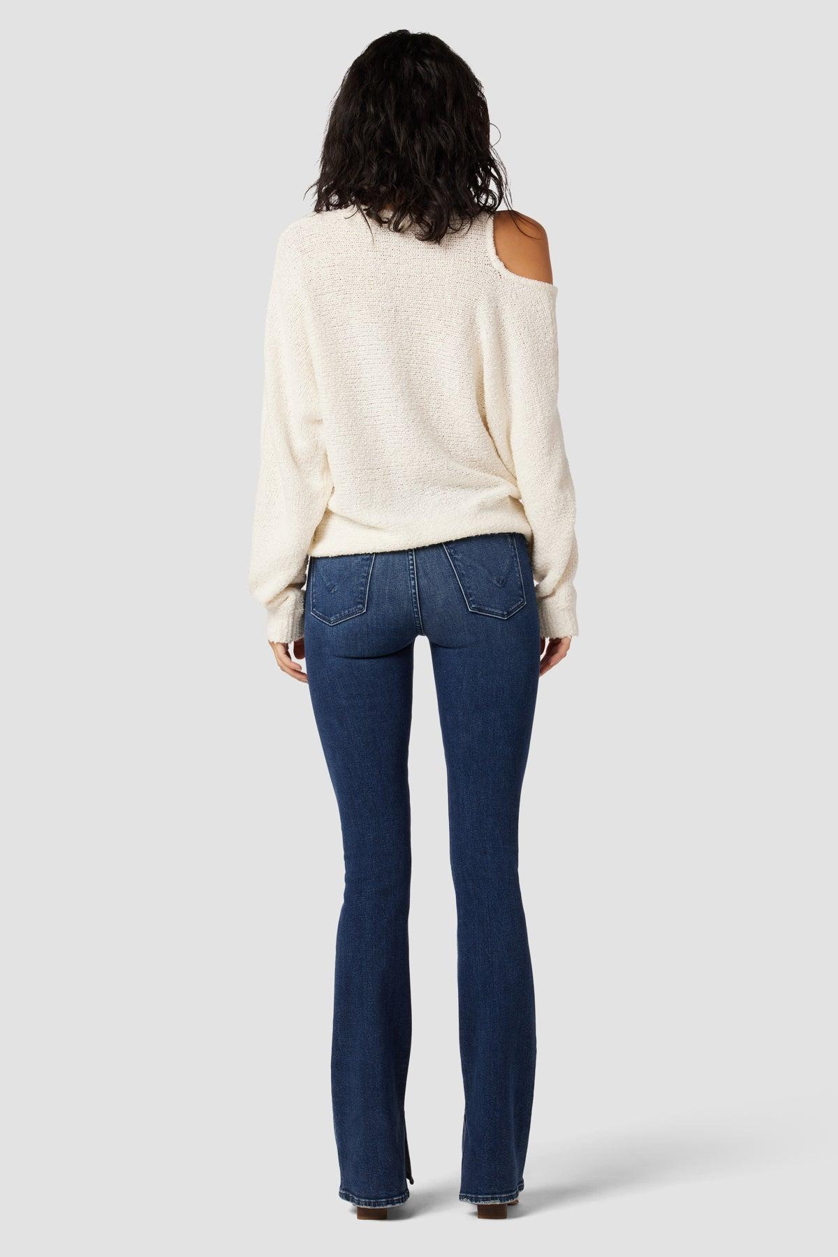 Barbara High-Rise Bootcut Jean w/ Slit Hem Female Product Image
