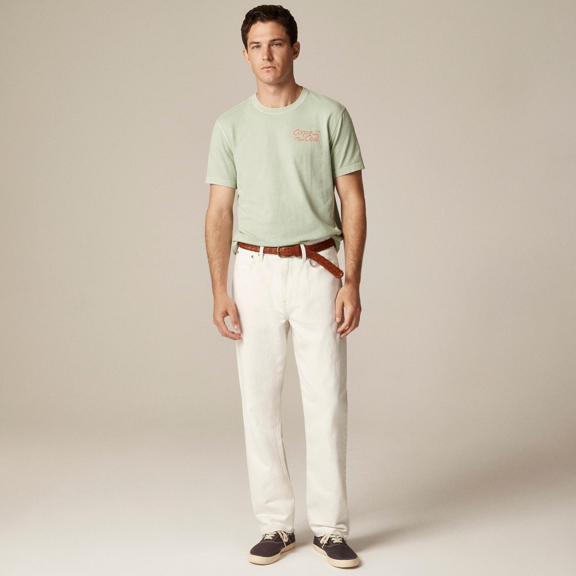 Vintage-wash cotton graphic T-shirt Product Image