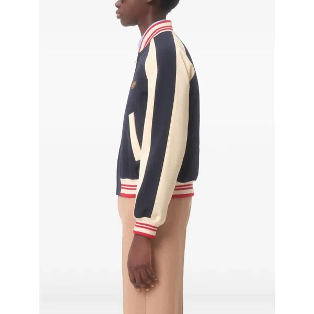 VALENTINO La Chat De La Maison Wool Bomber Jacket In Black Product Image