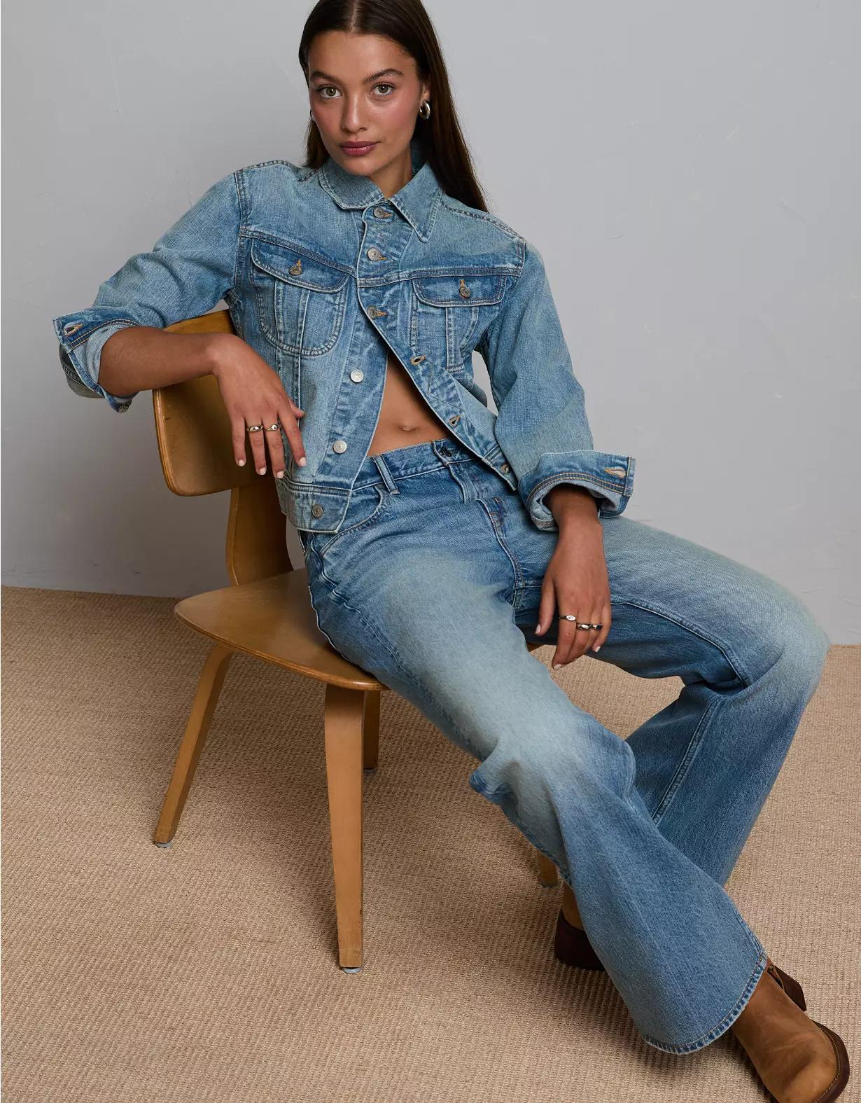 AE77 Premium Rider Denim Jacket Product Image