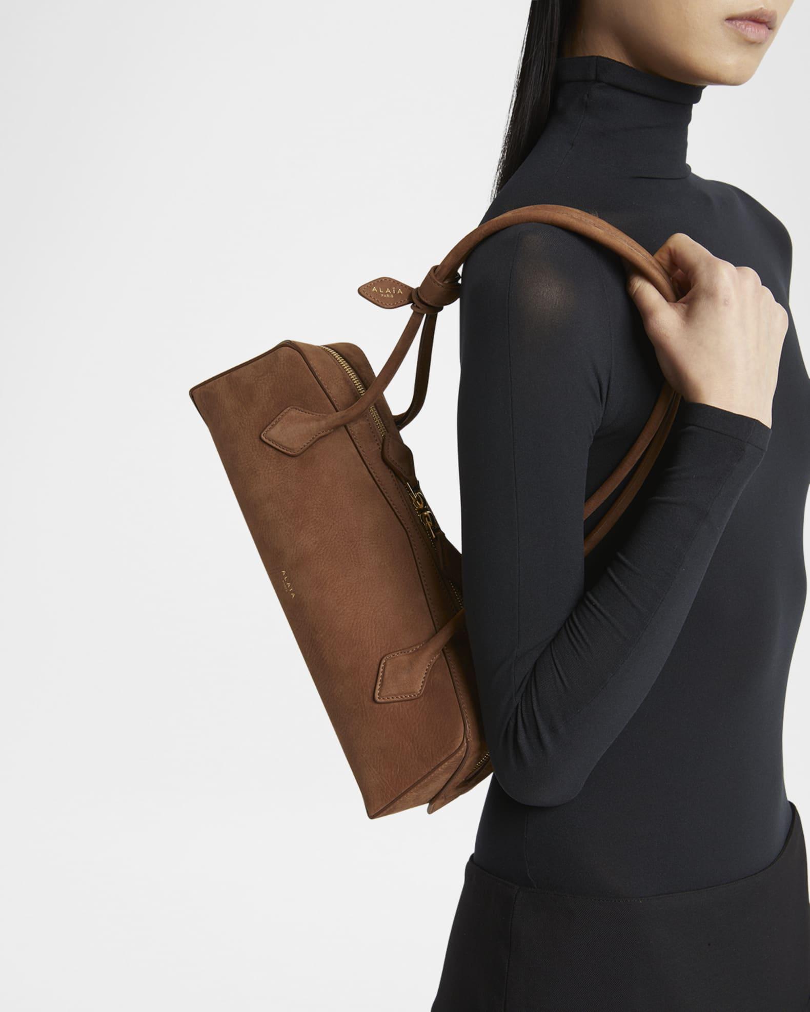 Le Teckel Medium Suede Shoulder Bag Product Image