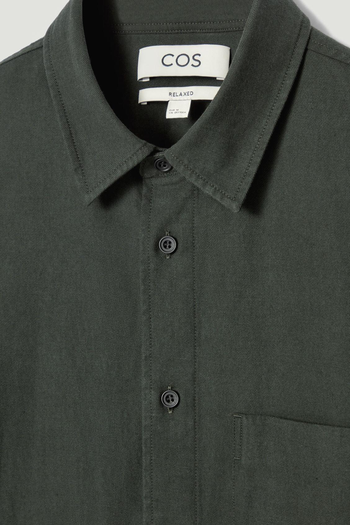 Mens SECONDSKIN Leather Full-Zip Overshirt Product Image