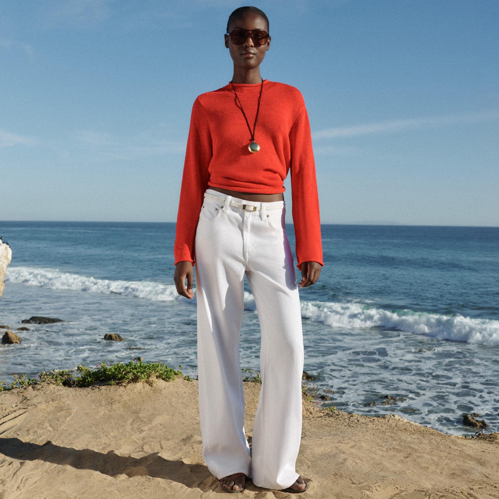 Summer Rollneck™ sweater in linen blend Product Image