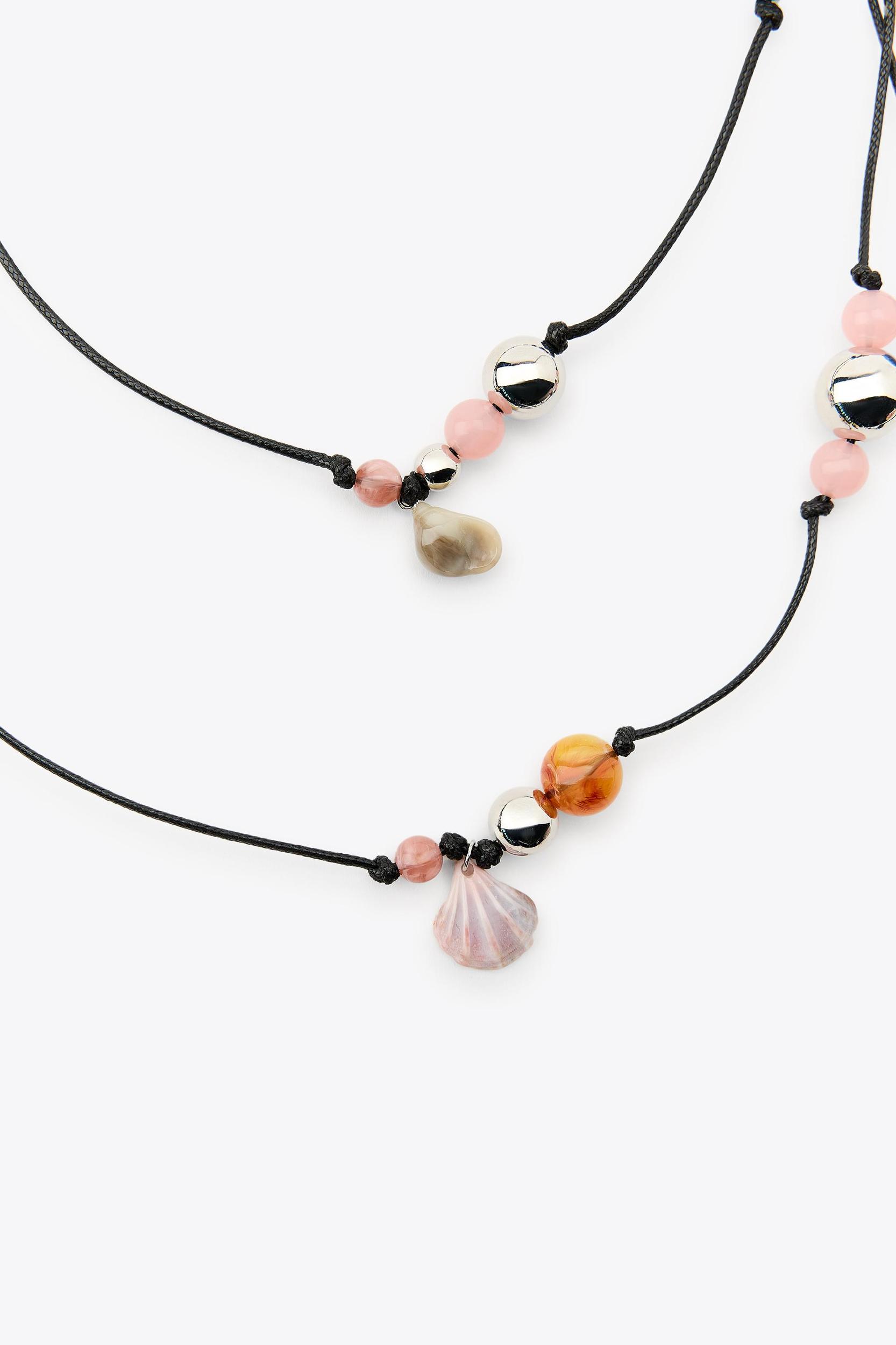 MULTI-WAY BEADED CORD NECKLACE Product Image