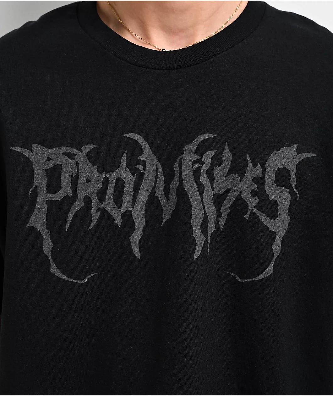 Broken Promises Graveyard Reflective Black T-Shirt Product Image