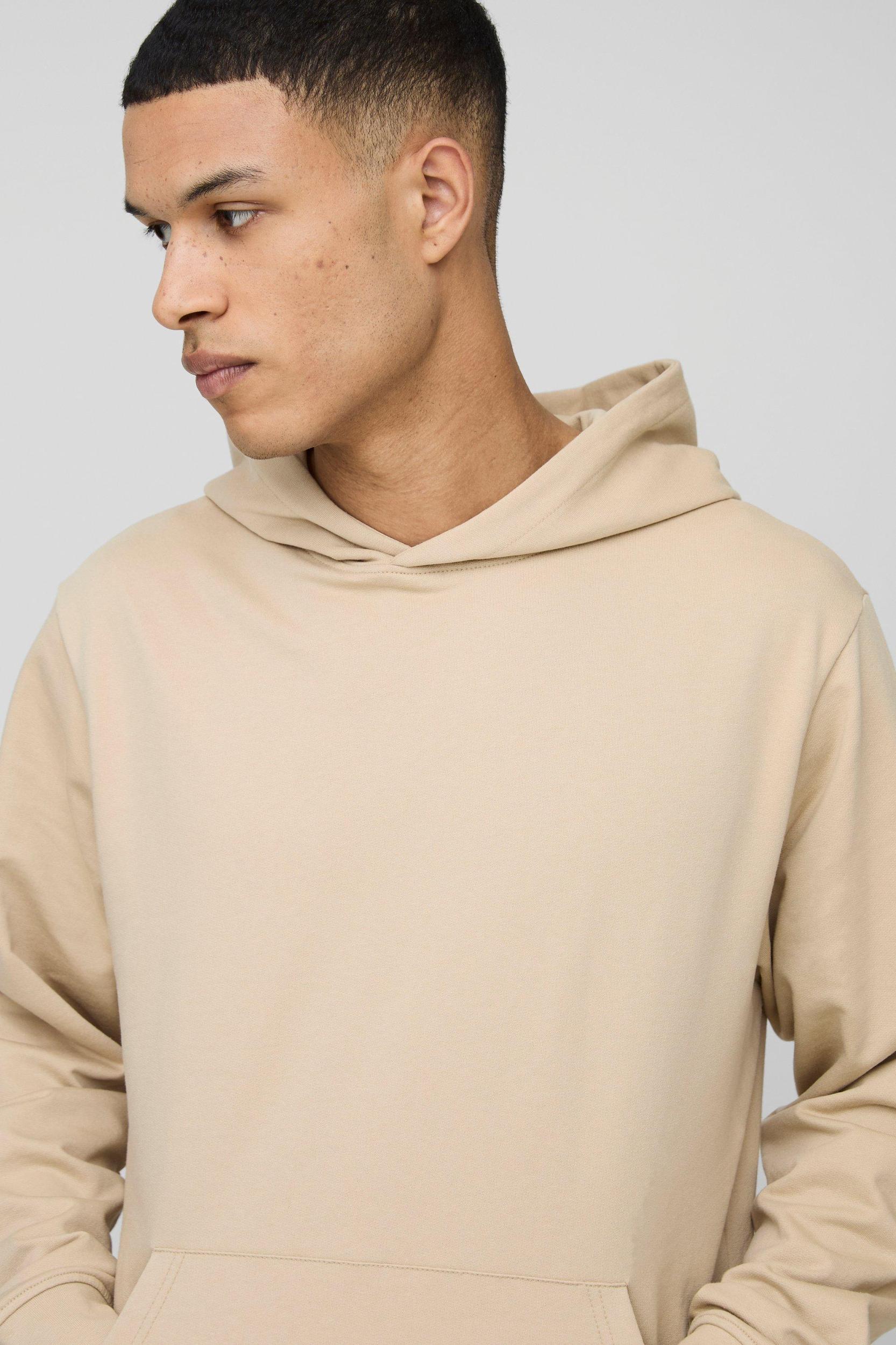 Tall 260GSM Loopback Regular Fit Basic Hoodie | boohooMAN USA Product Image