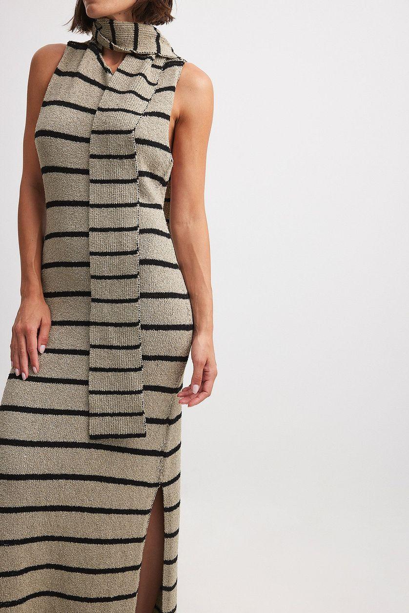Knitted Maxi Scarf Dress Product Image