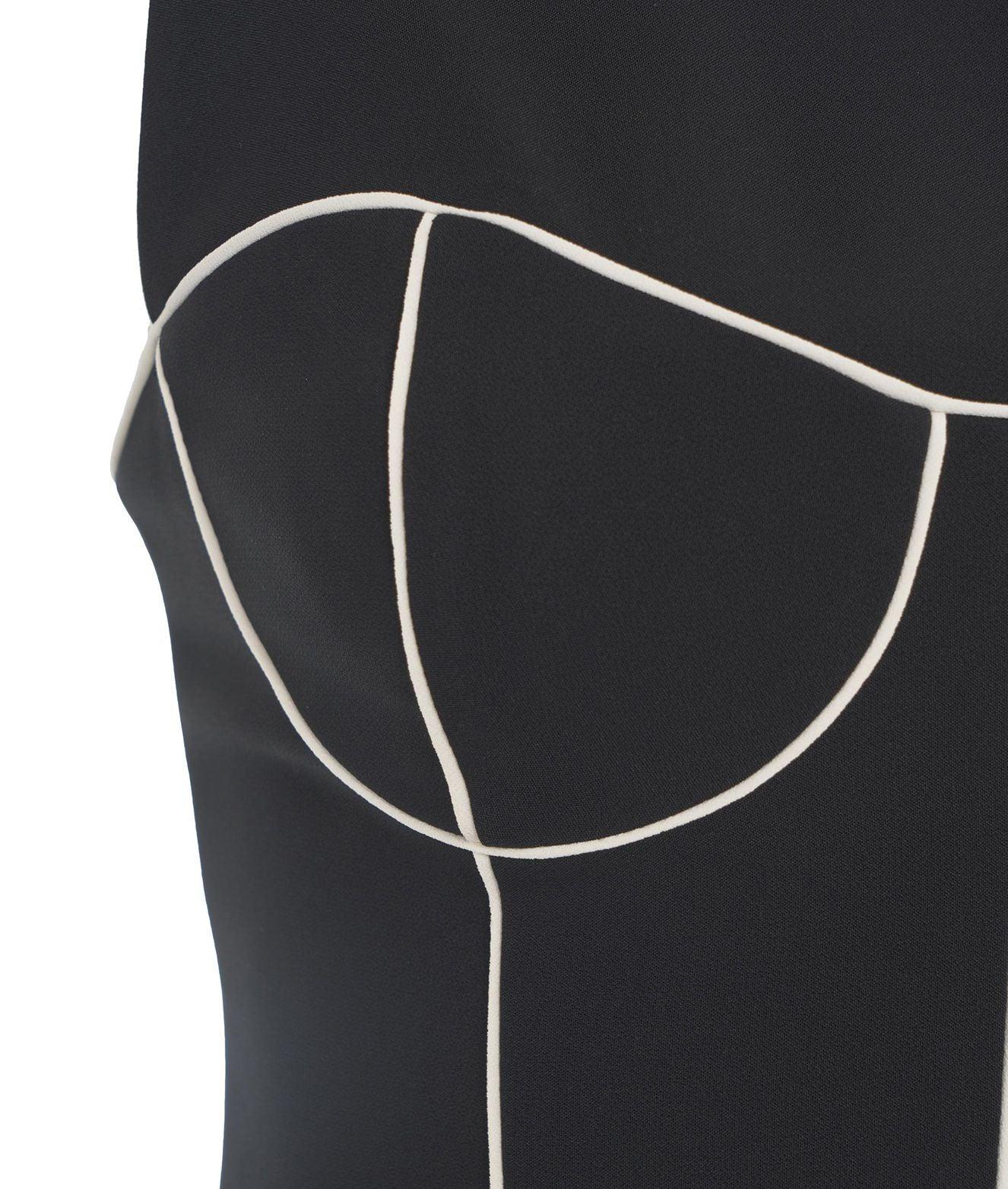 Sheath dress with logo pendant Product Image