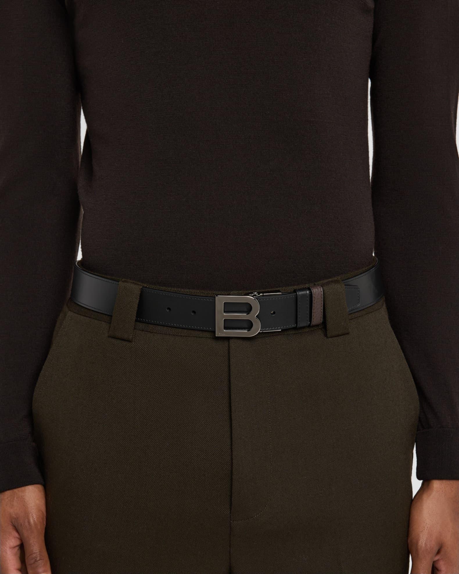 Men's B-Logo Reversible Leather Belt Product Image