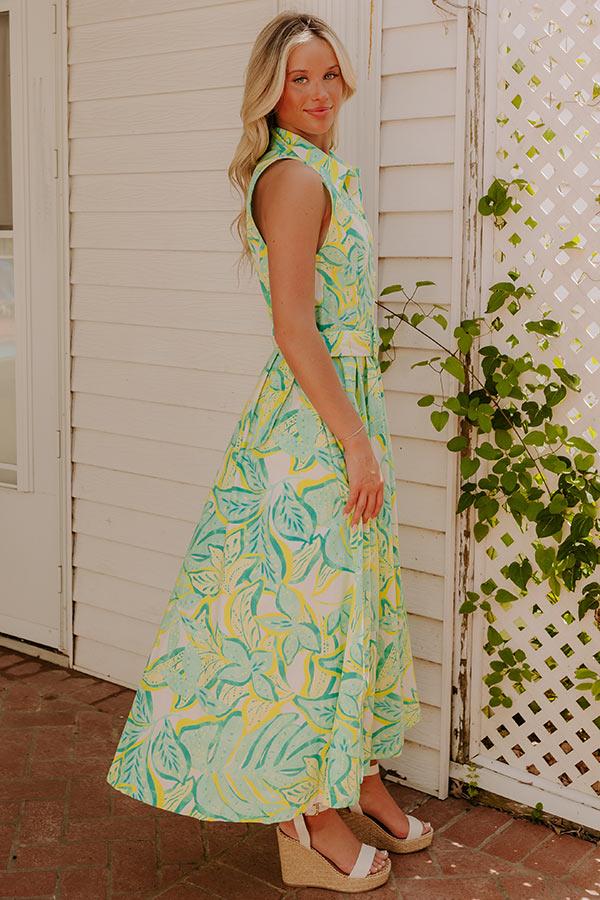 Tropical Tango Down Midi Dress Product Image