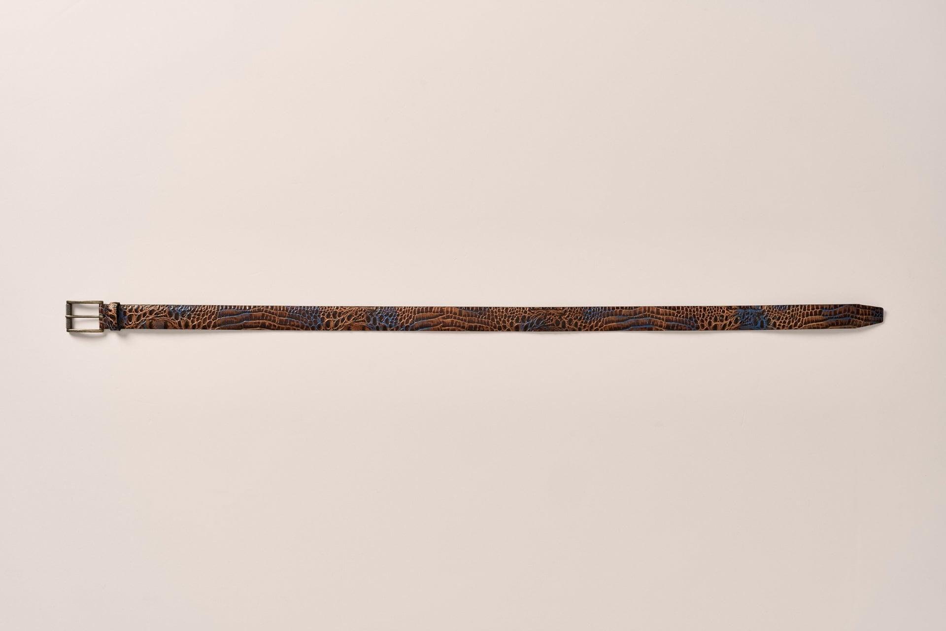 Crocco Leather Embossed Belt Male Product Image