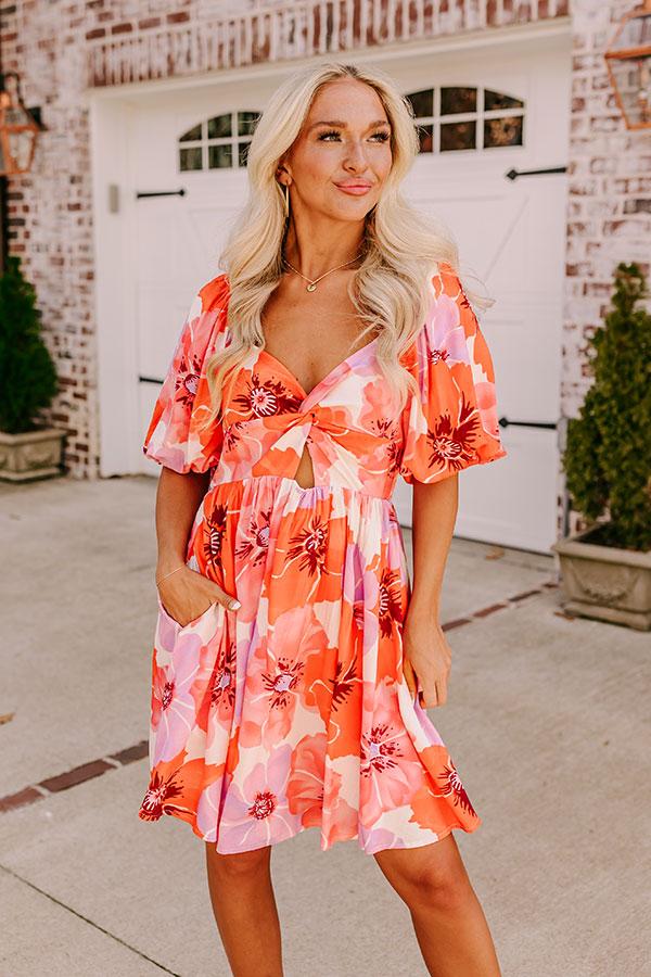 Honolulu Date Night Floral Mini Dress Product Image