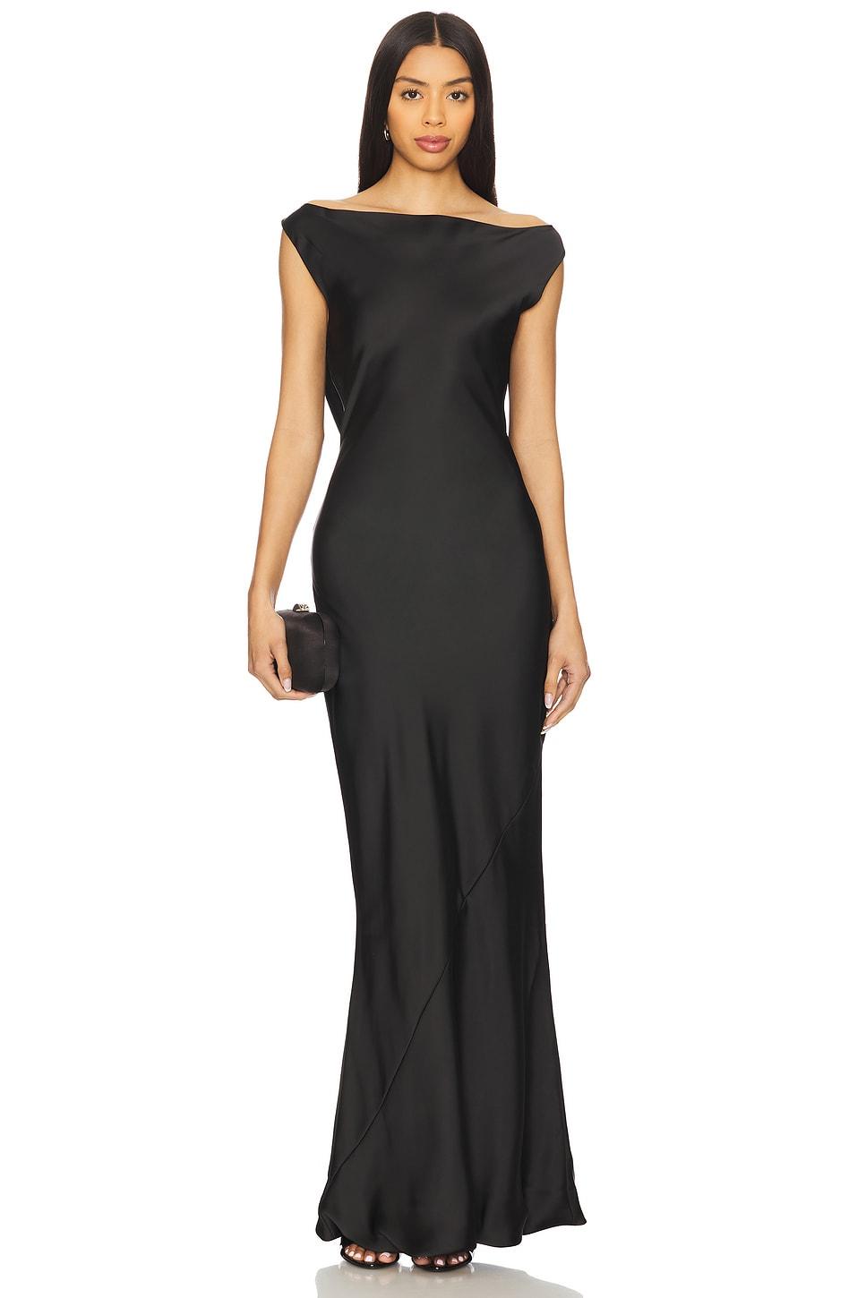 Sleeveless Low Back Drape Gown Norma Kamali Product Image