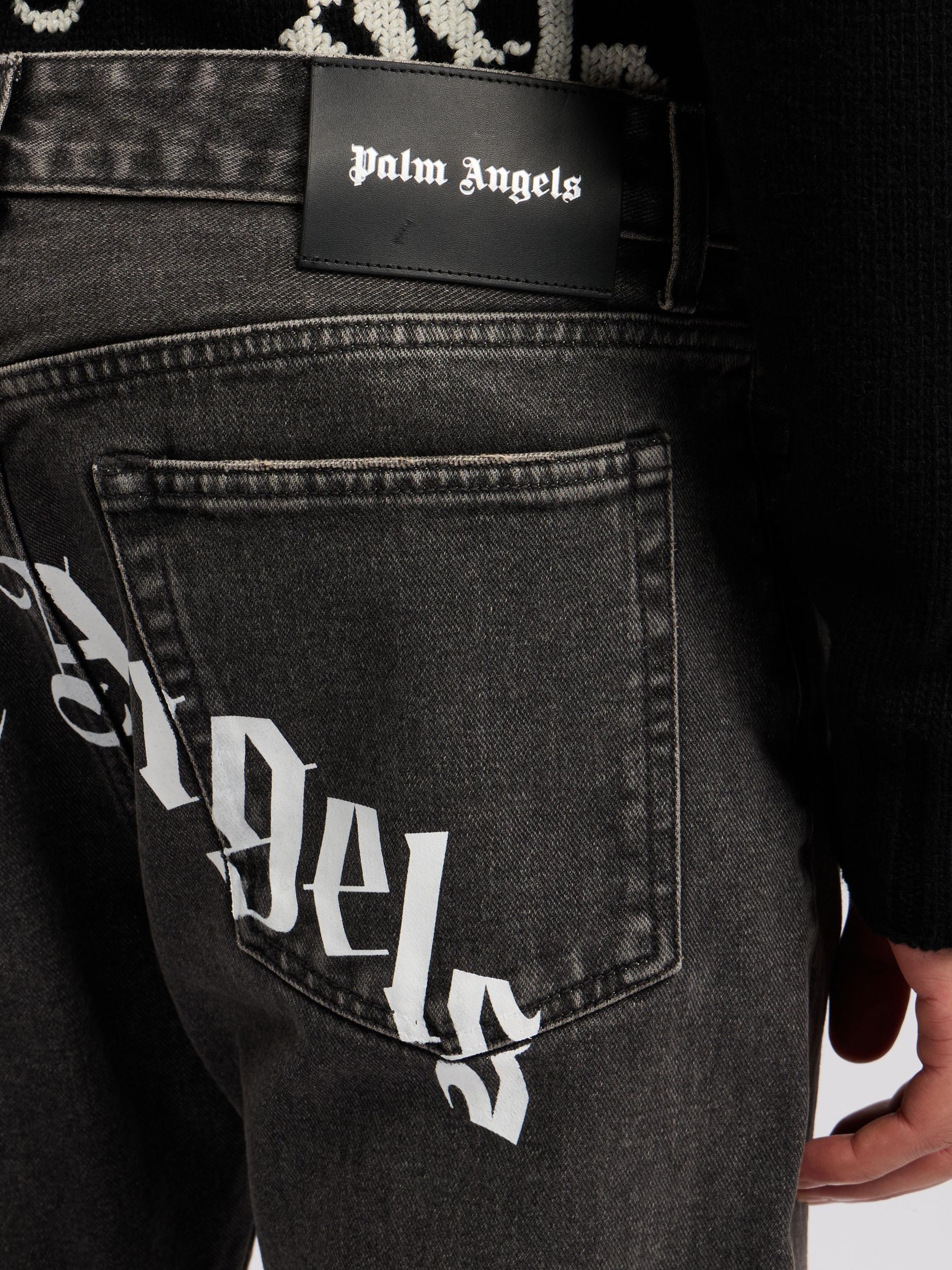 Curved Logo Denim Jeans Product Image