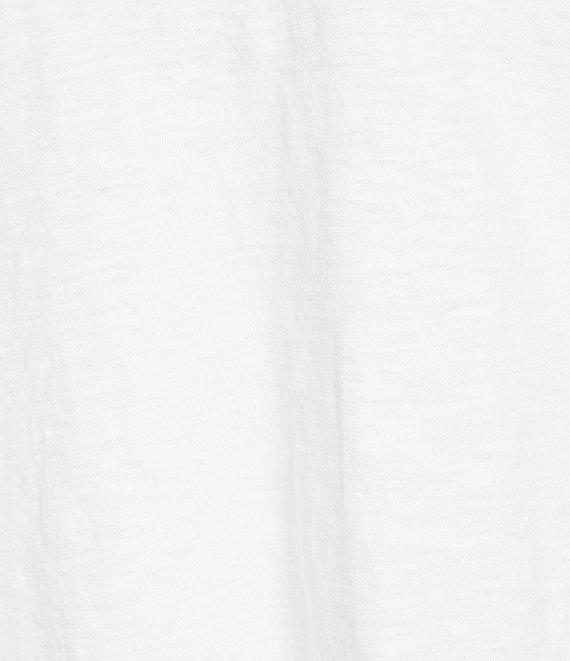 Eileen Fisher Plus Size Easy Organic Cotton Jersey Knit V-Neck Short Sleeve Tee Product Image