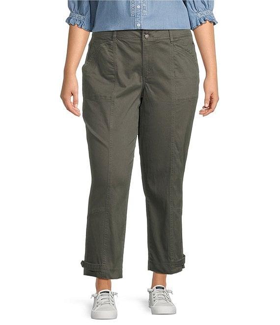 Democracy Plus Size #double;Ab#double;solution Stretch Utility High Rise Tapered Leg Pants Product Image