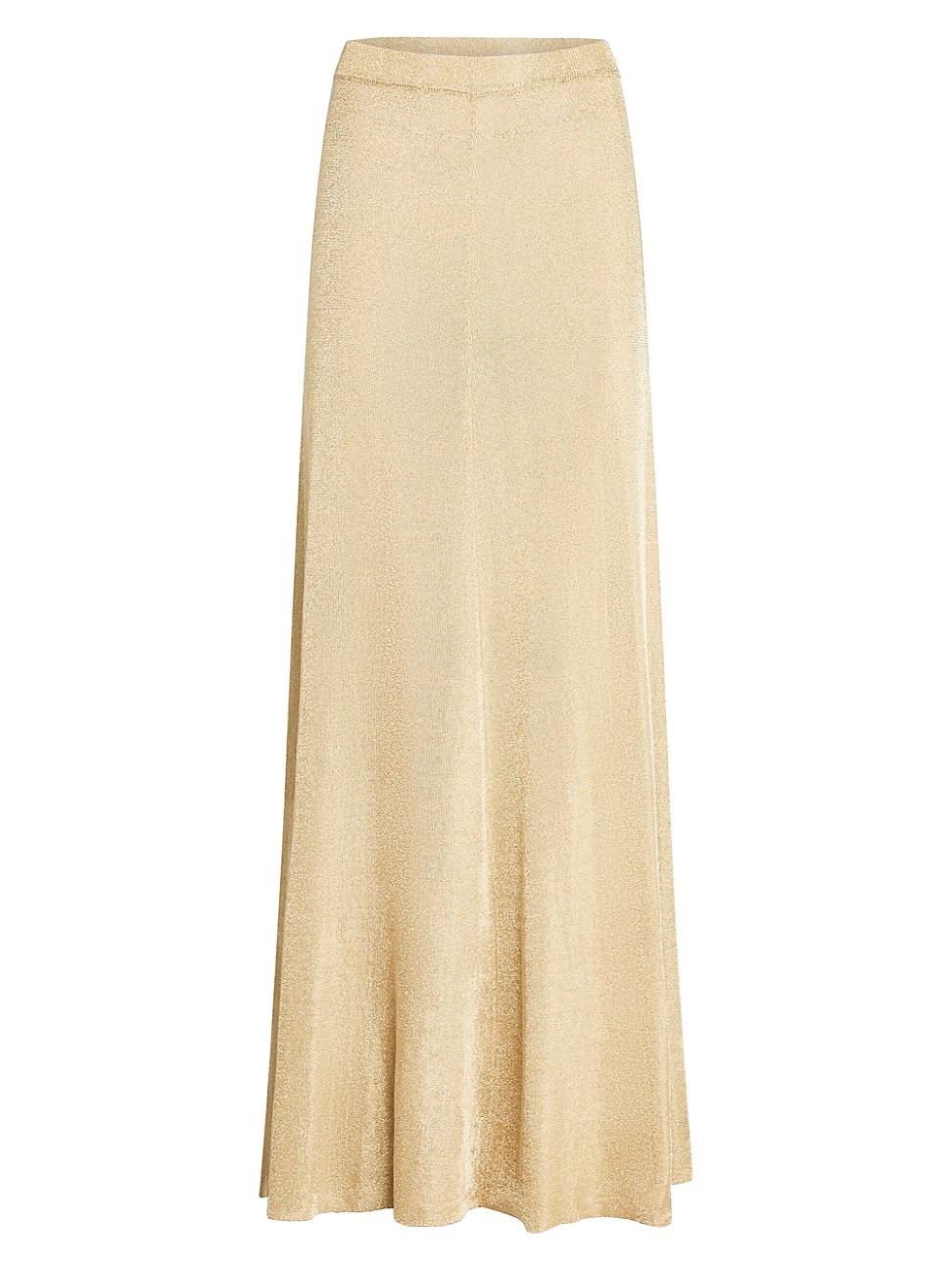 Womens Alice Metallic Knit Maxi Skirt Product Image