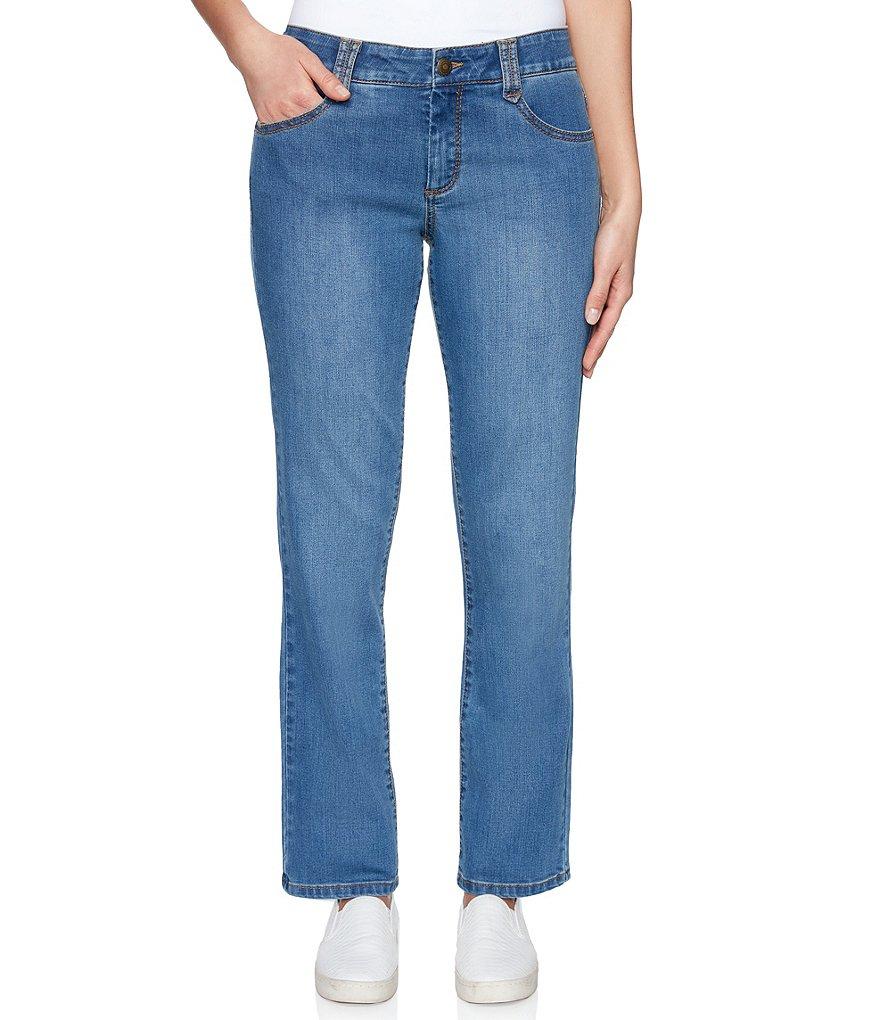 Ruby Rd. Soft Stretch Denim Straight Leg Jeans Product Image