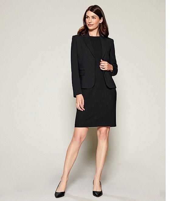 Investments Platinum Suiting Sleeveless Crew Neck Sheath Dress Product Image