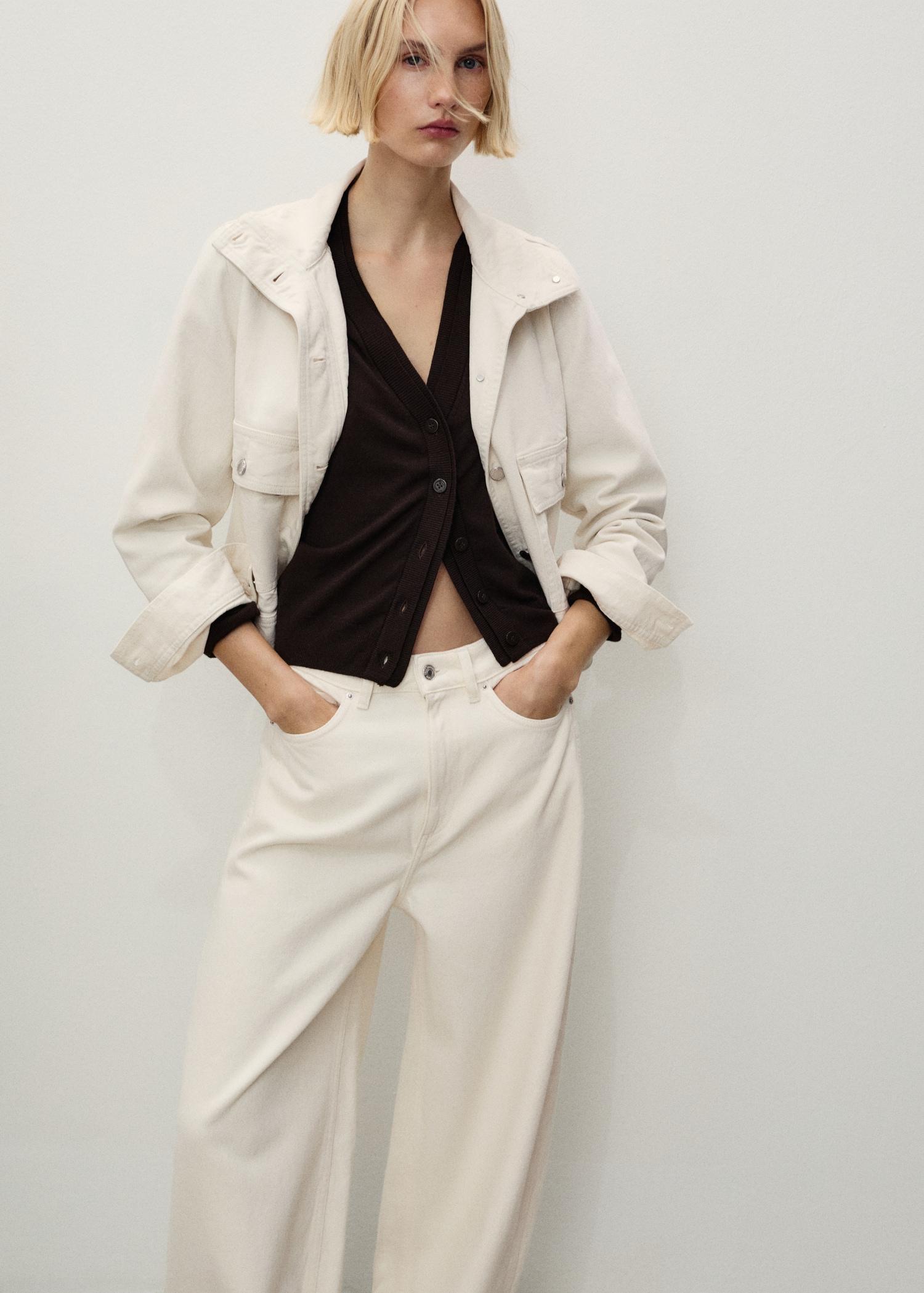 High-rise balloon jeans - Women | MANGO USA Product Image